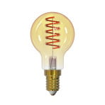 Lampadina LED a filamenti, E14, 4,9 W, ambra