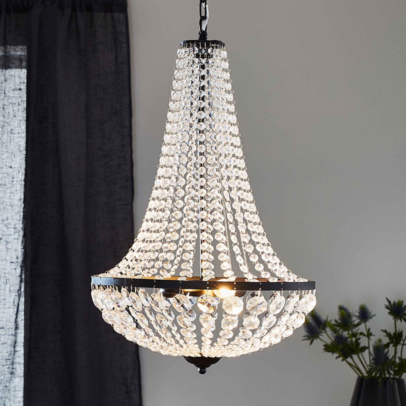 GRÄNSÖ lysekrone sort 40 cm - Markslöjd