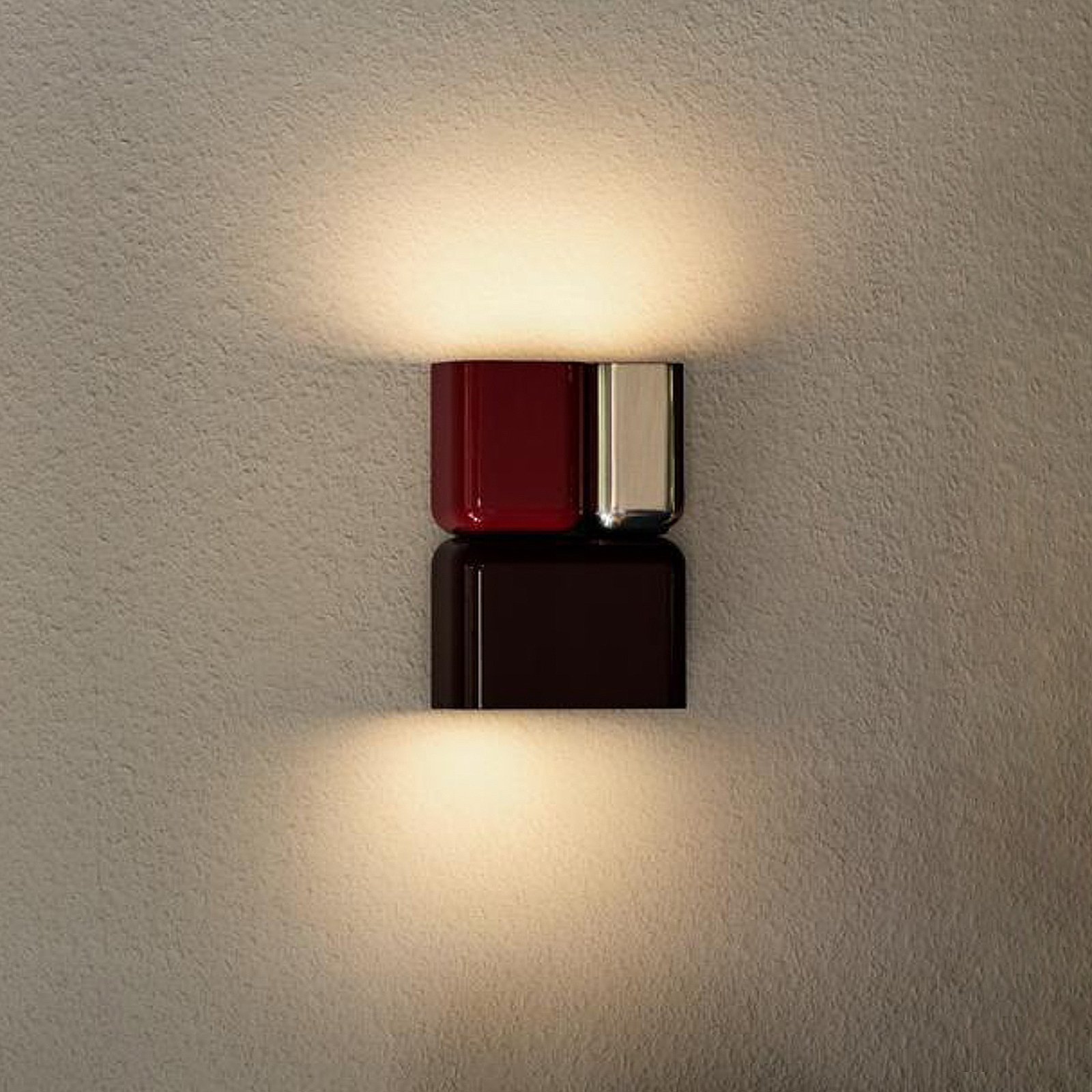 Tabata LN10 Wandleuchte Dark Burgundy/Vermilion Red - &Tradition