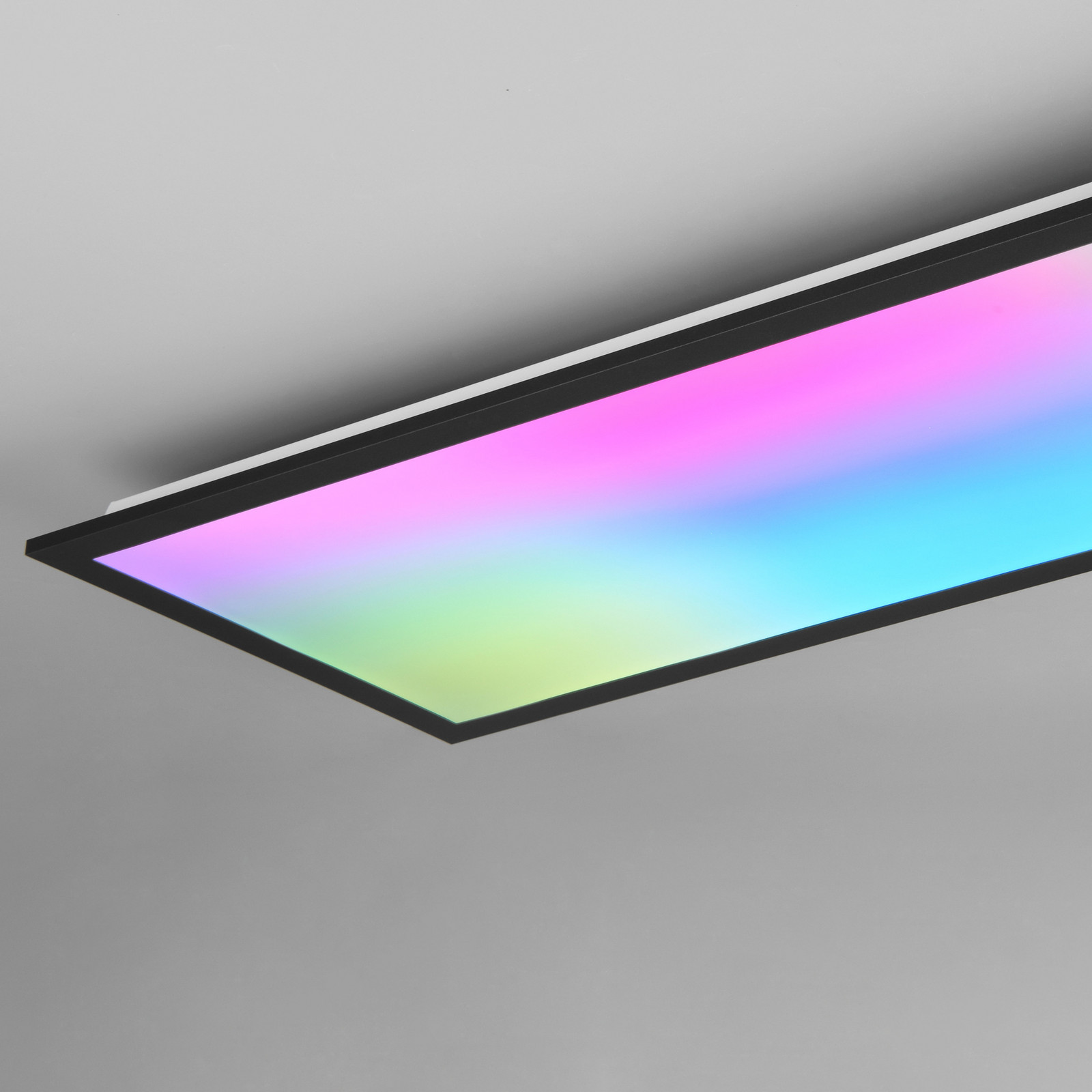 Reality Leuchten Plafonieră cu LED-uri Beta lungime 80 cm negru RGBW CCT - Camera de zi / sufragerie - modern - negru mat - Metal