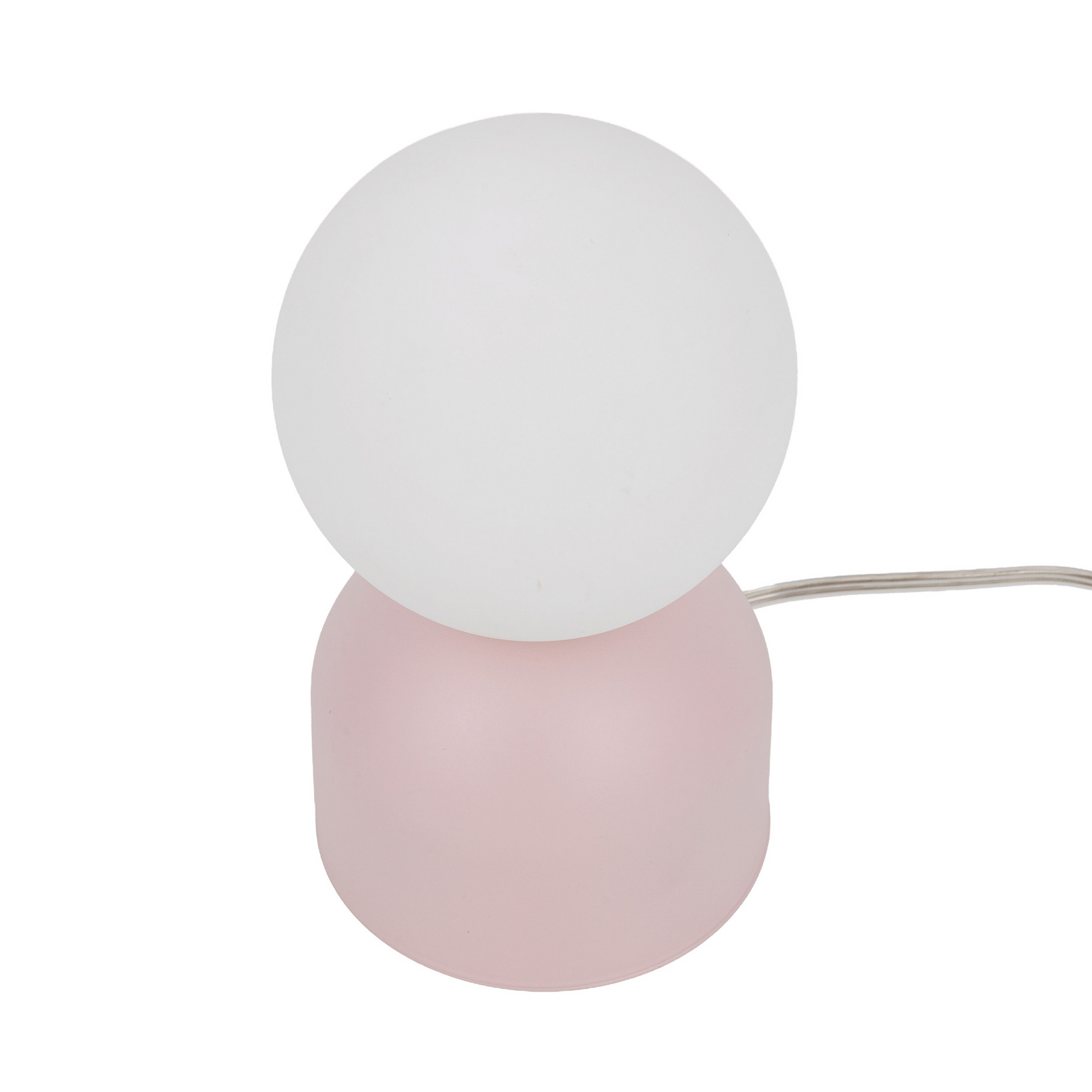 Tafellamp Miki, roze, glas, hoogte 21 cm, G9