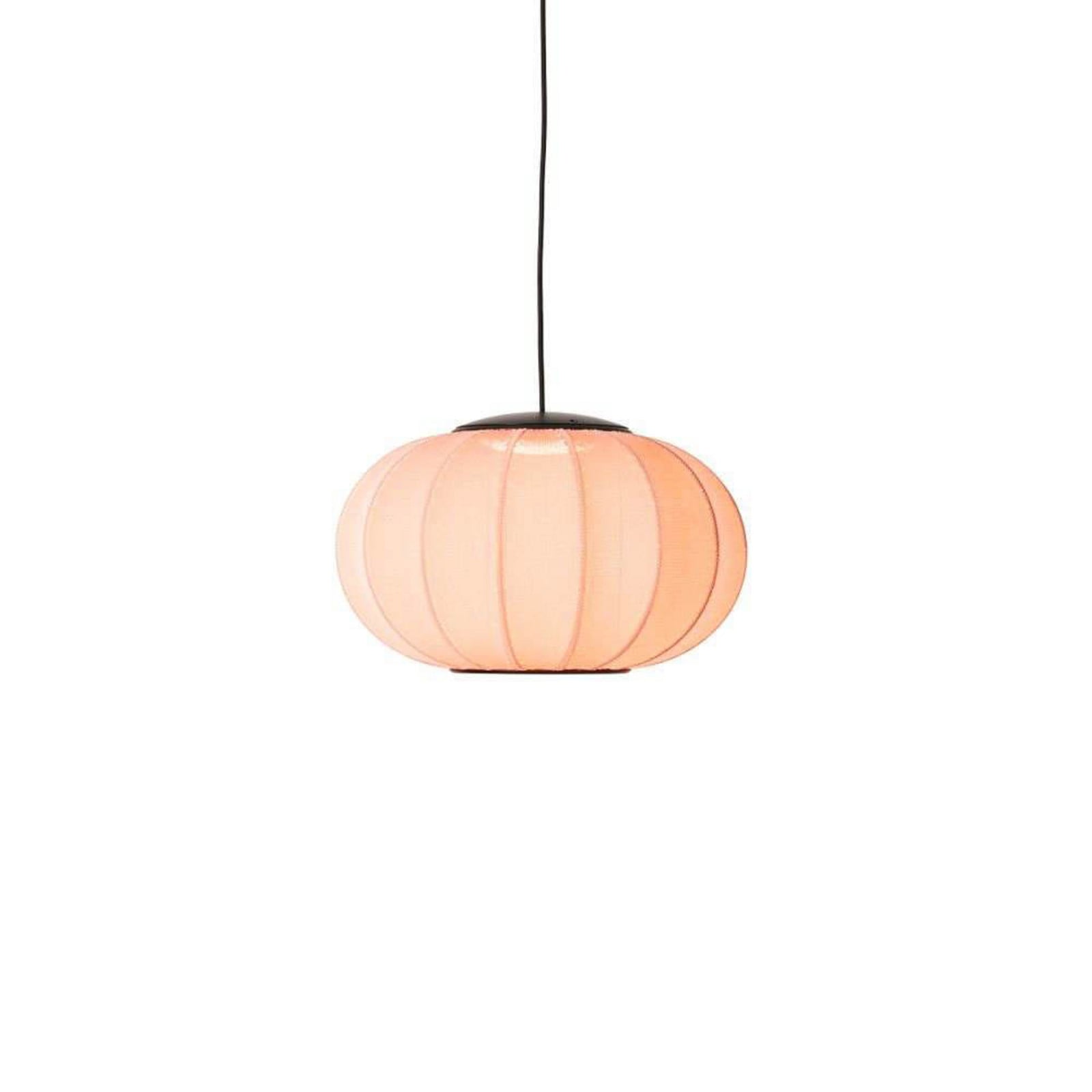 Knit-Wit 45 Oval LED Pendel Coral Made By Hand - Soveværelse - Stof / tekstil