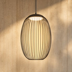 Lucande Richi LED-riippuvalaisin, musta, 40 cm, himmennettävä
