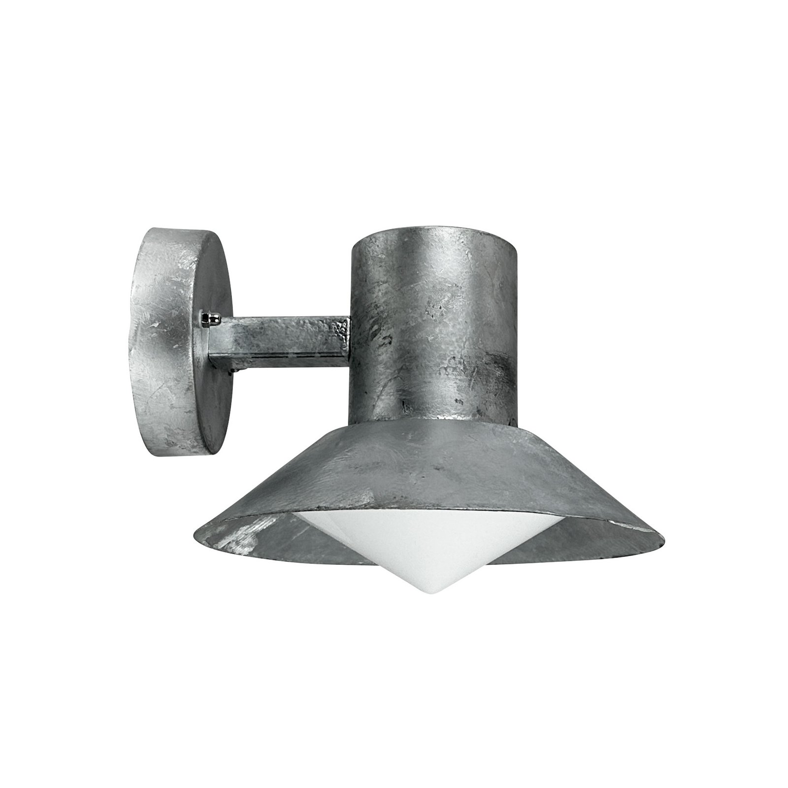 Dyberg Larsen buitenwandlamp Venice, gegalvaniseerd, Ø 20 cm