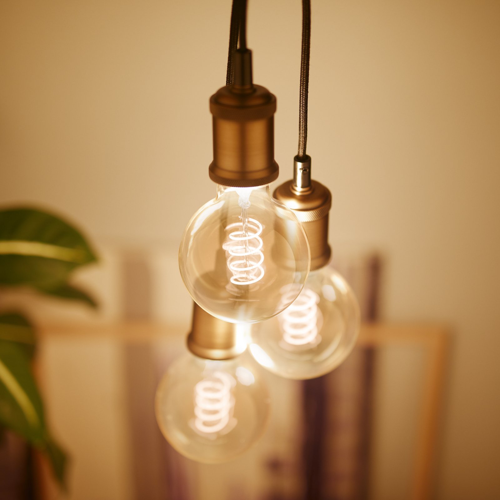 Vintage Cord Pendelleuchte Gold - Philips