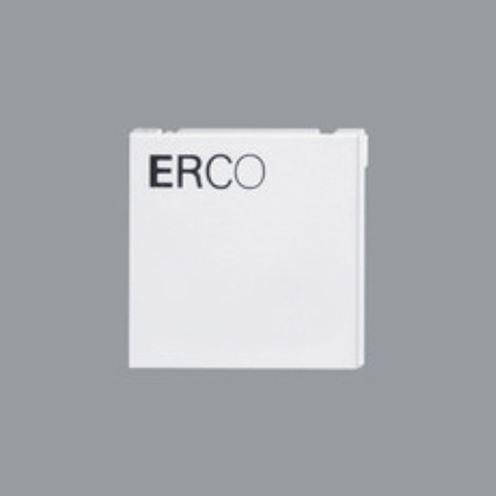 ERCO placa final para riel trifásico, blanco