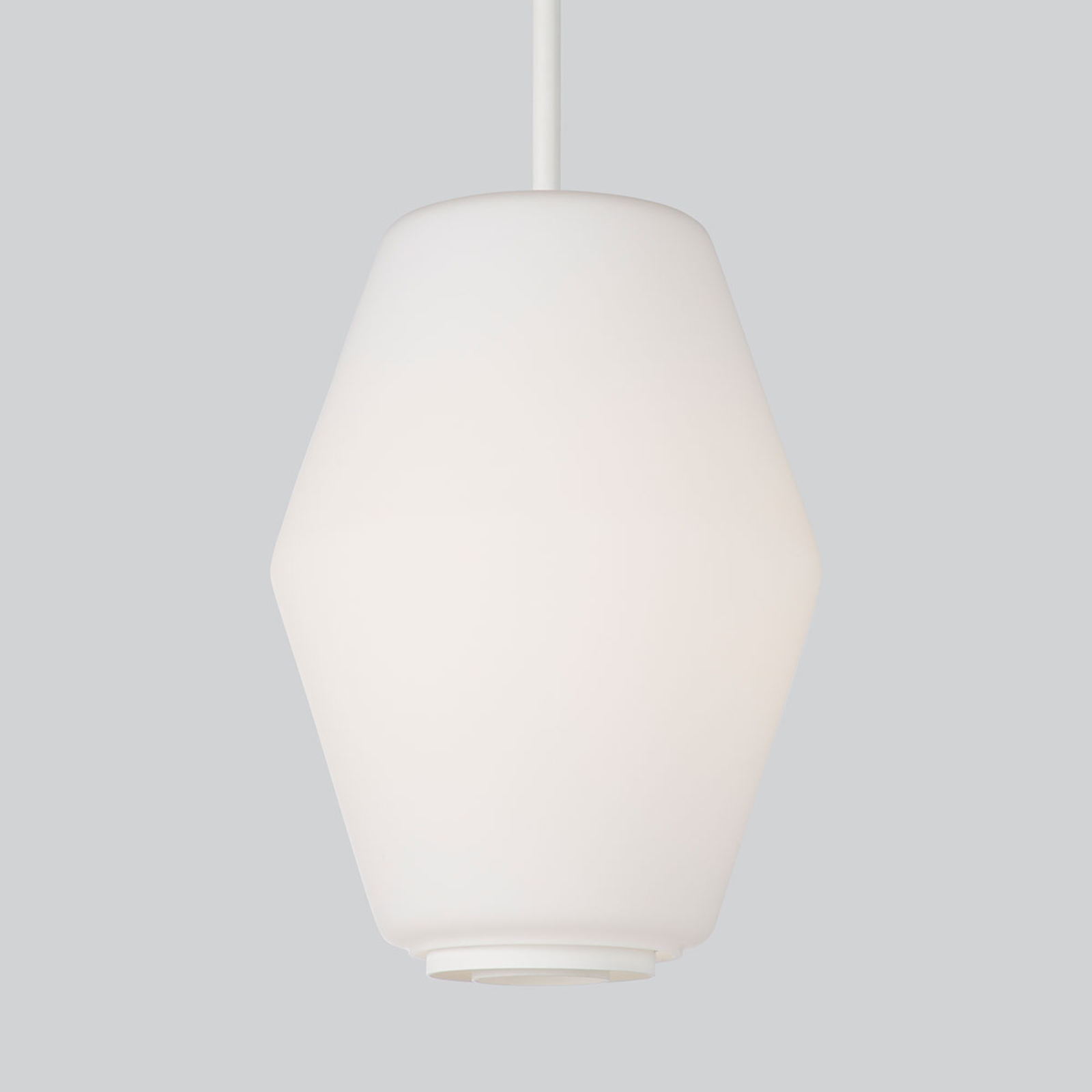 Northern Dahl hanging light with glass lampshade