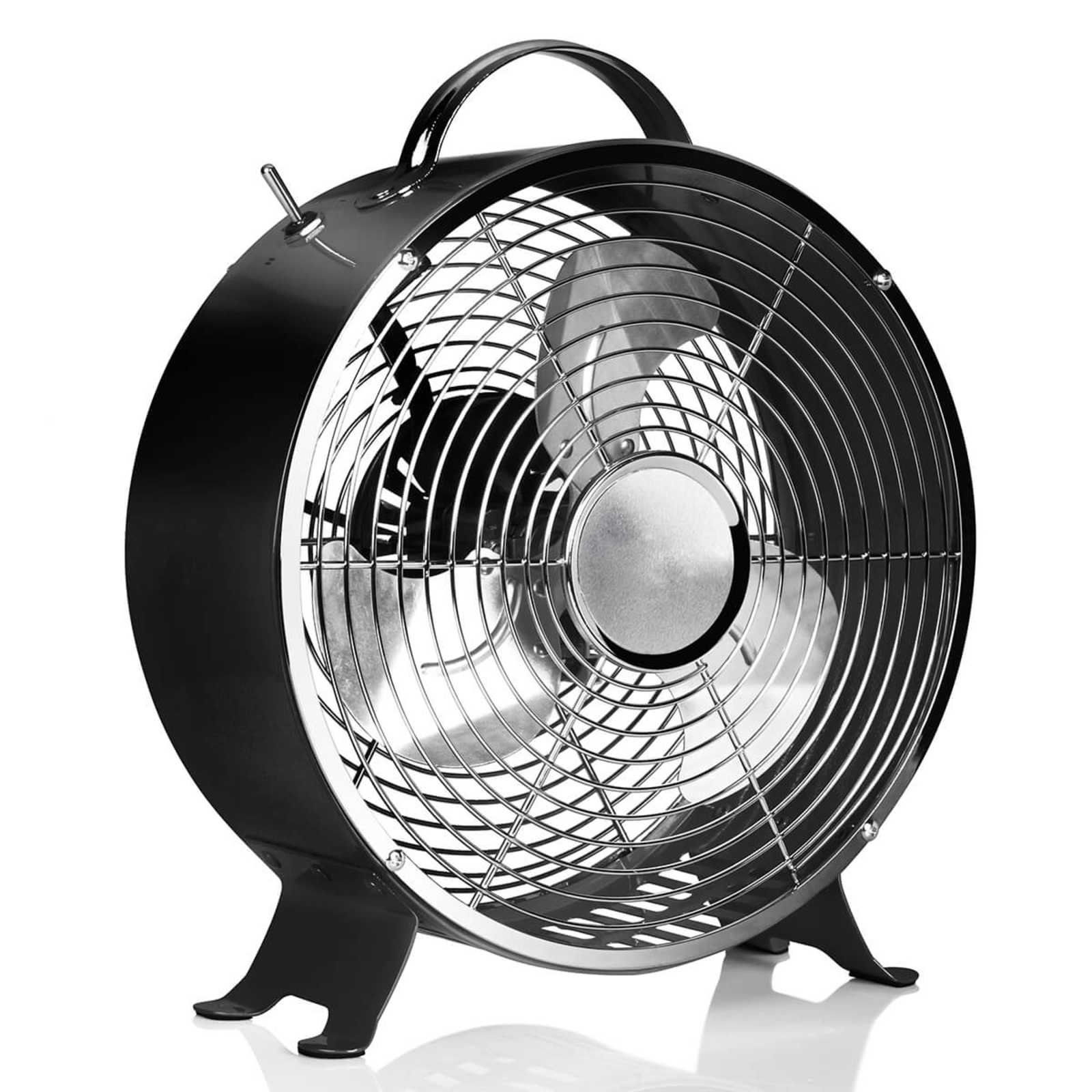 VE5966 vintage asztali ventilátor, fekete