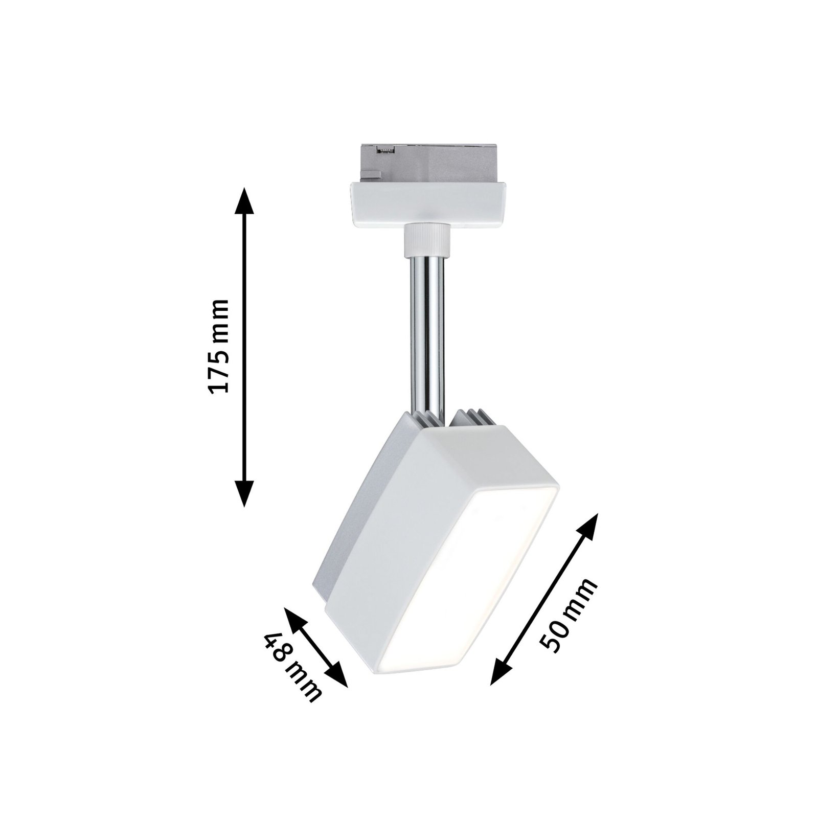 Paulmann URail Pedal LED-spot i hvit