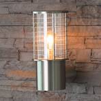 Kreta - модерна стенна лампа от неръждаема стомана за външна употреба