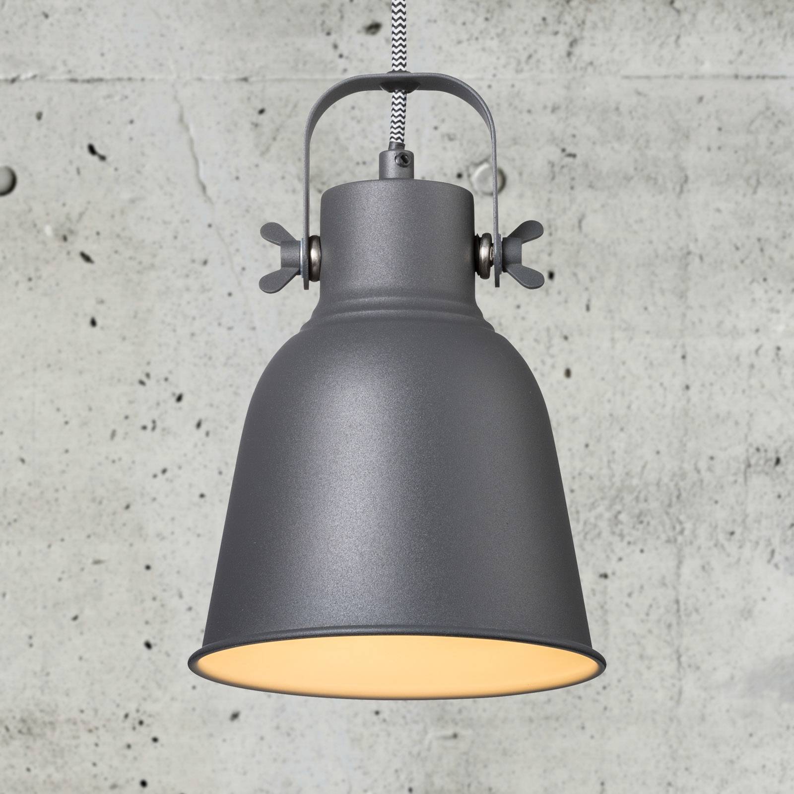 E-shop Závesná lampa Adrian v čiernej farbe, Ø 16 cm