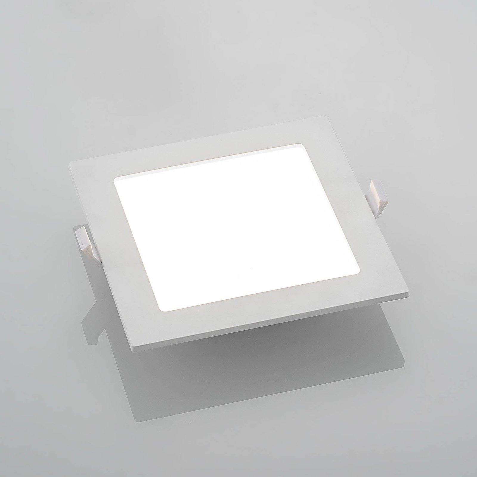 Prios Helina LED inbouwlamp, wit, 16,5 cm
