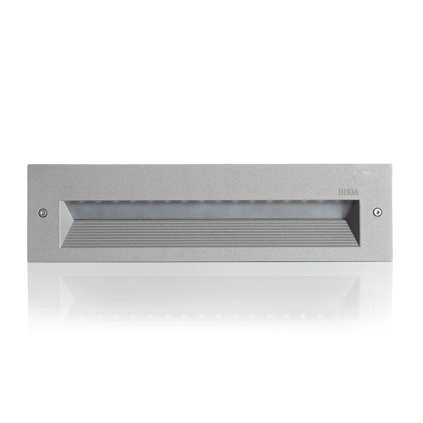 BEGA 33054 LED wall light 3,000 K silver 26 cm