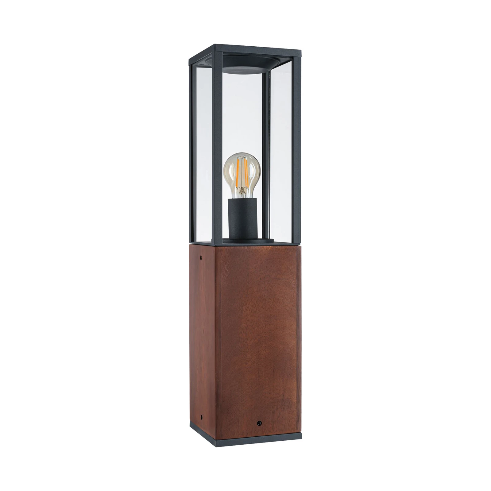 Paulmann Timba φωτιστικό πλίνθου με ξύλο, ύψος 60 cm
