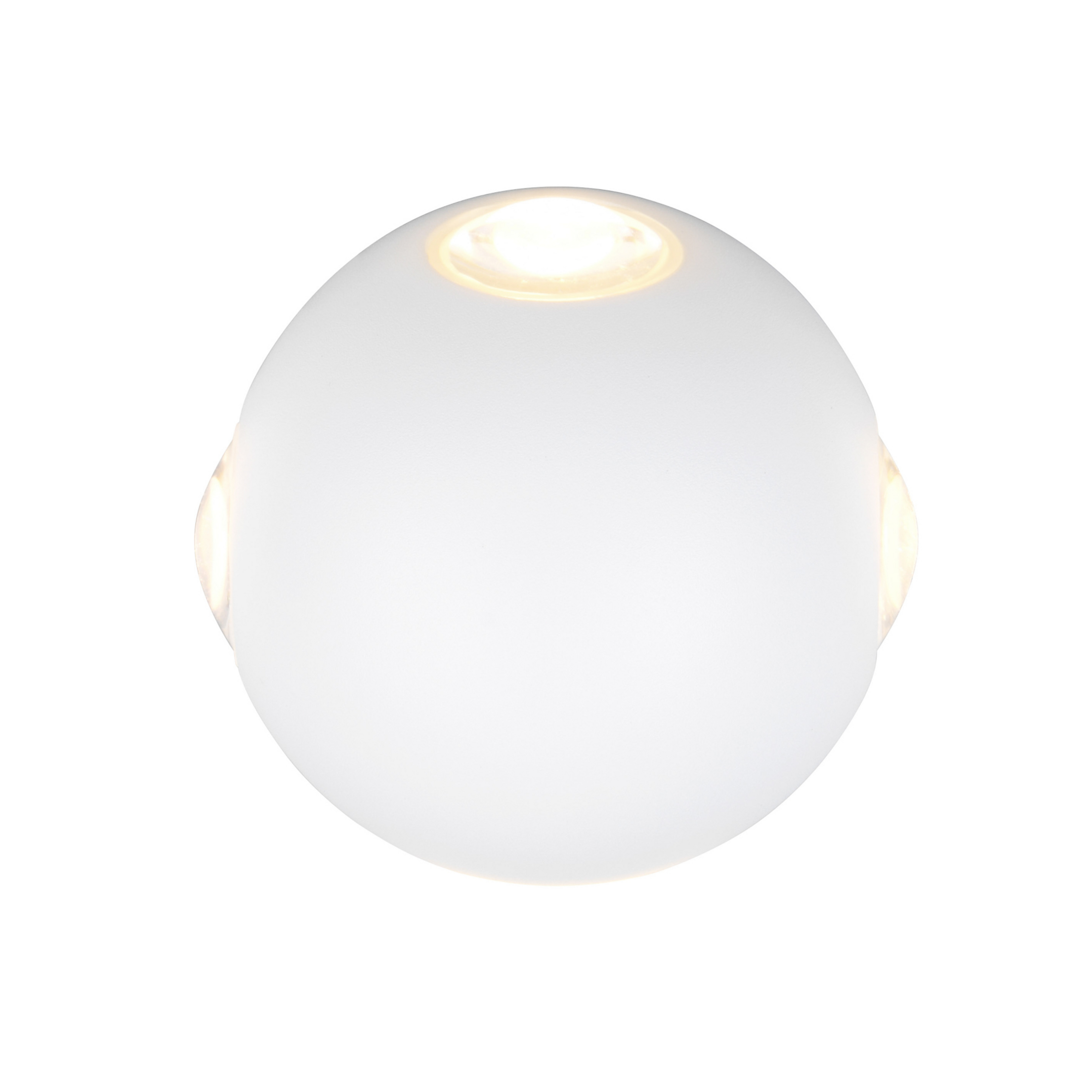 Applique d'extérieur LED Avisio, blanc mat, à 4 lampes, semi-circulaire