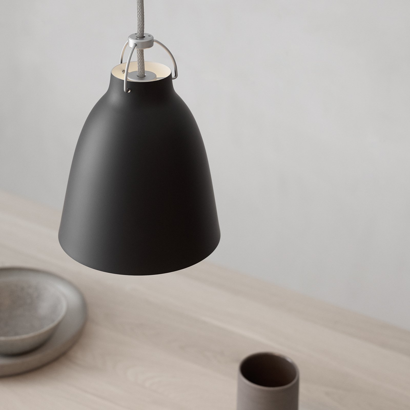 Caravaggio™ P1 Závěsné Světlo Matt Černá - Fritz Hansen