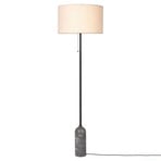 Gravity Golvlampa Grå Marmor/Canvas - GUBI