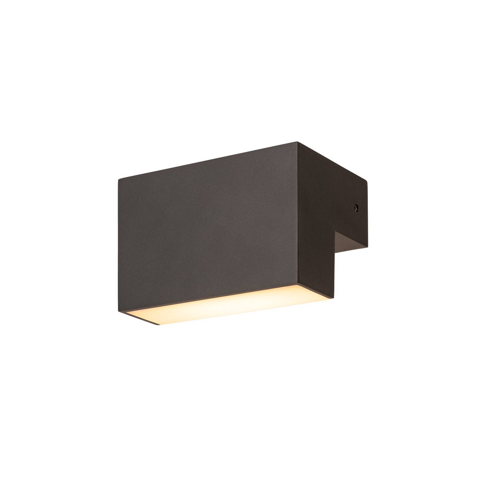 SLV L-Line Out outdoor wall lamp CCT, width 15cm, aluminium, 7 W, energy efficiency: C, W: 15 cm, H: 10 cm