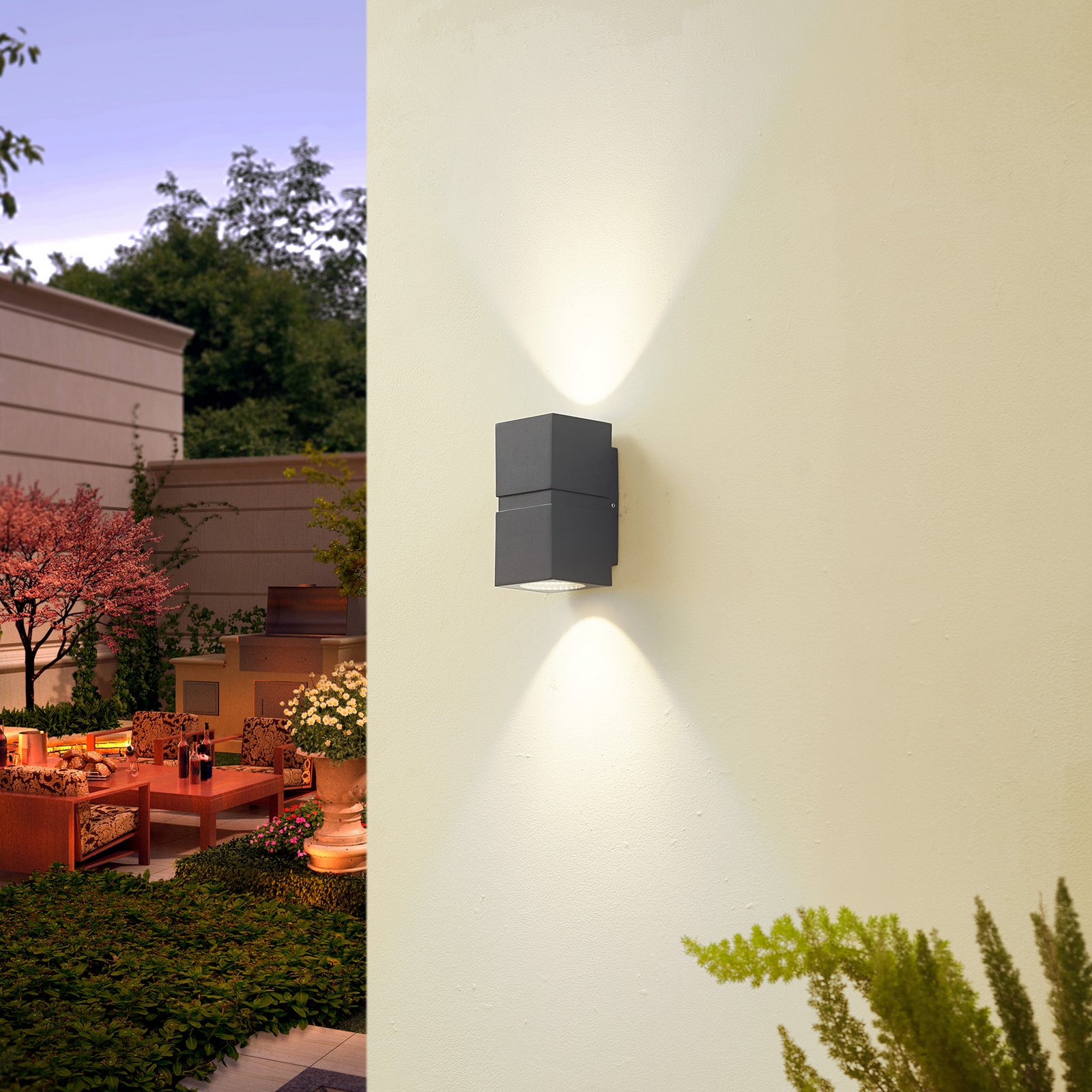 Gabriela Aplique Exterior IP54 Dark Grey - Lucande