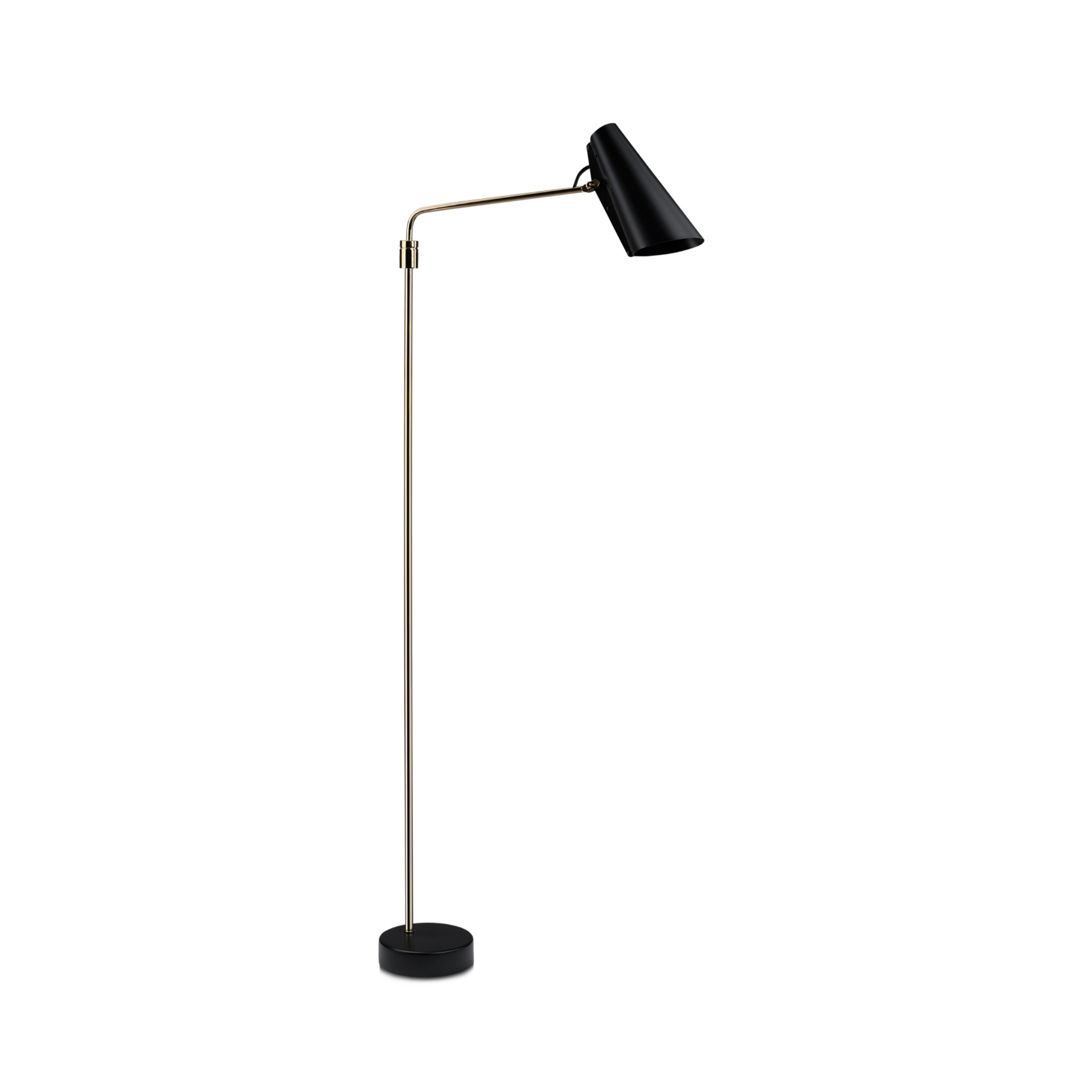 Birdy Vloerlamp Swing Black/Brass - Northern