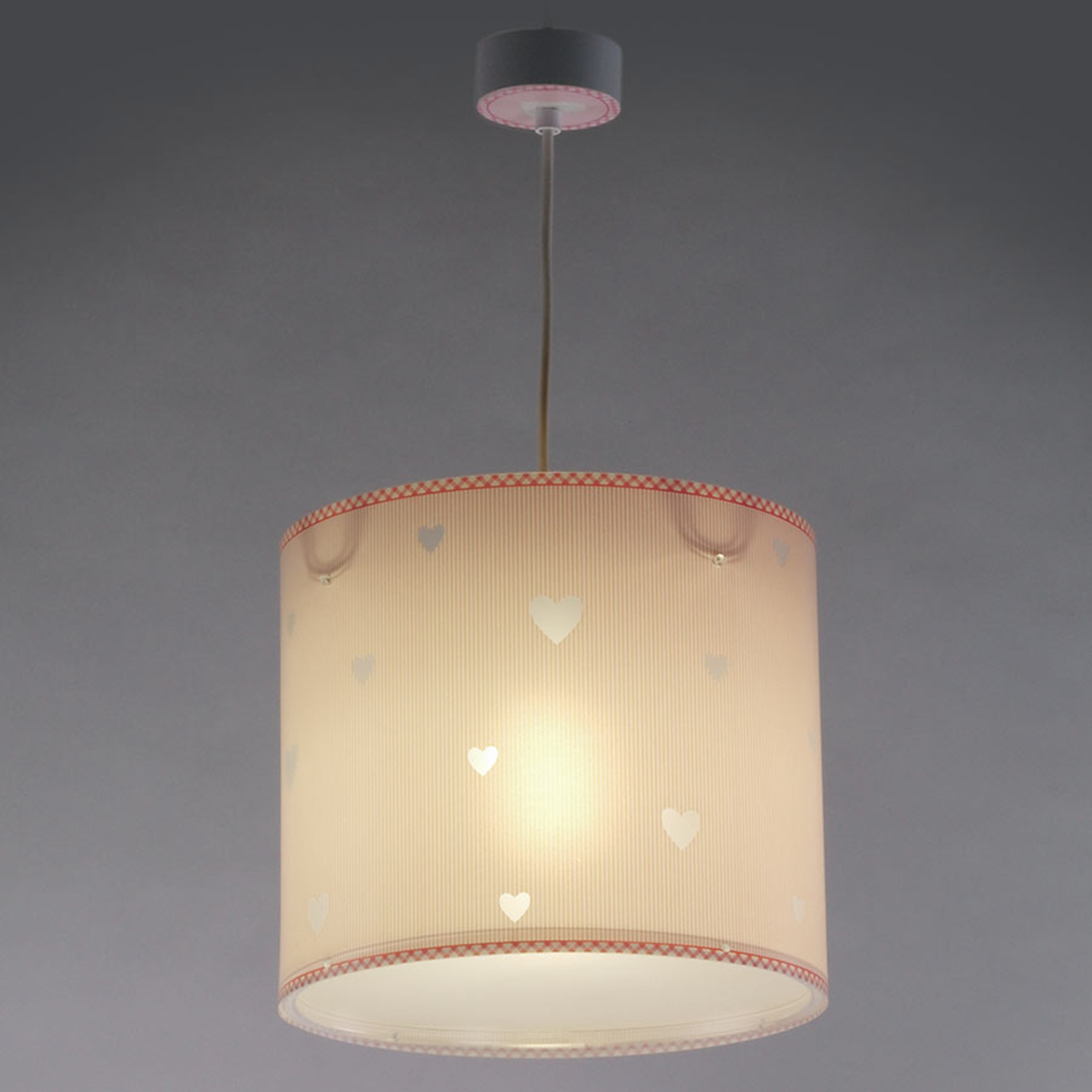Rosafarbene Kinderzimmer-Hängelampe Sweet dreams kaufen | Lampenwelt.de