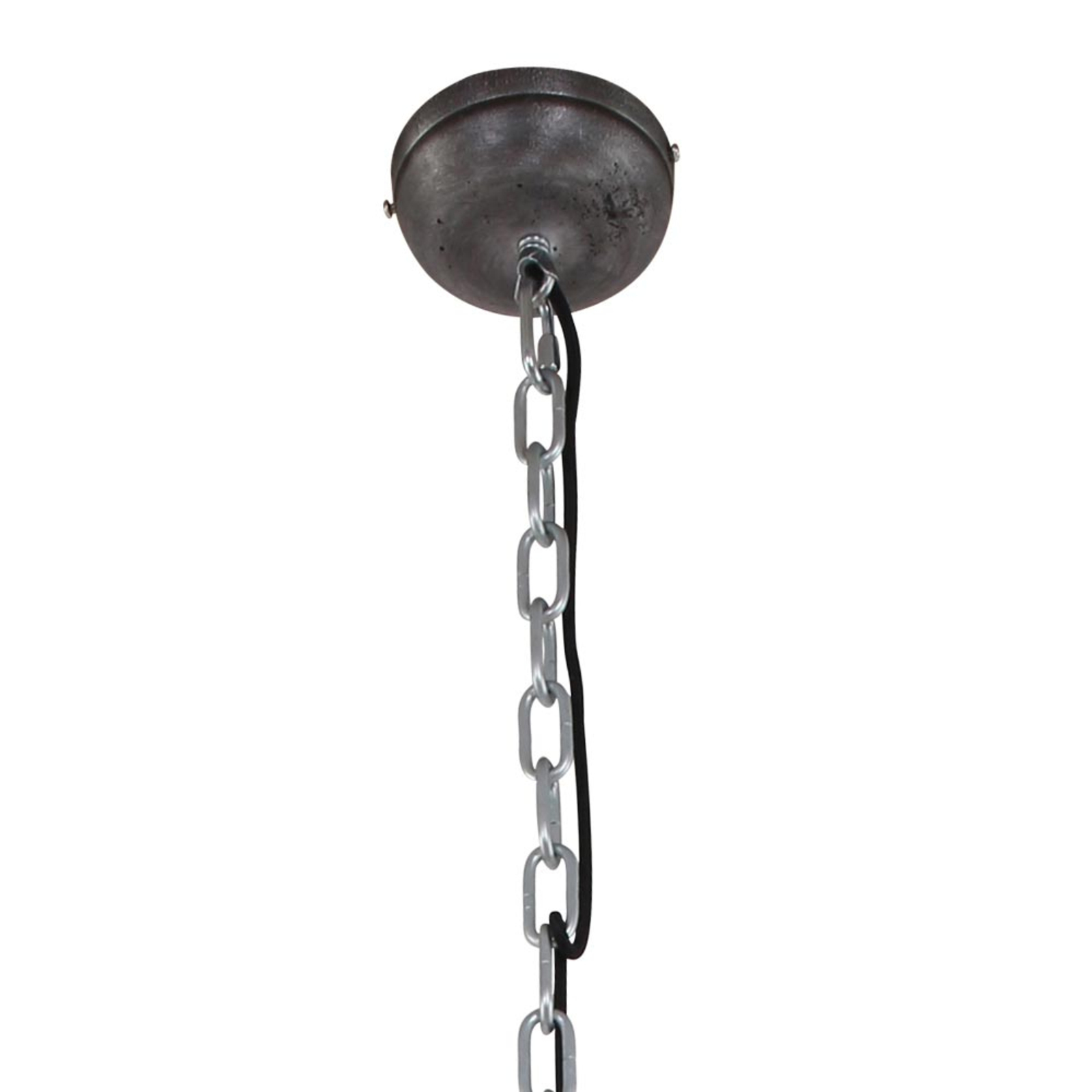 Grey hanging lamp Bikkel XXL, industrial design