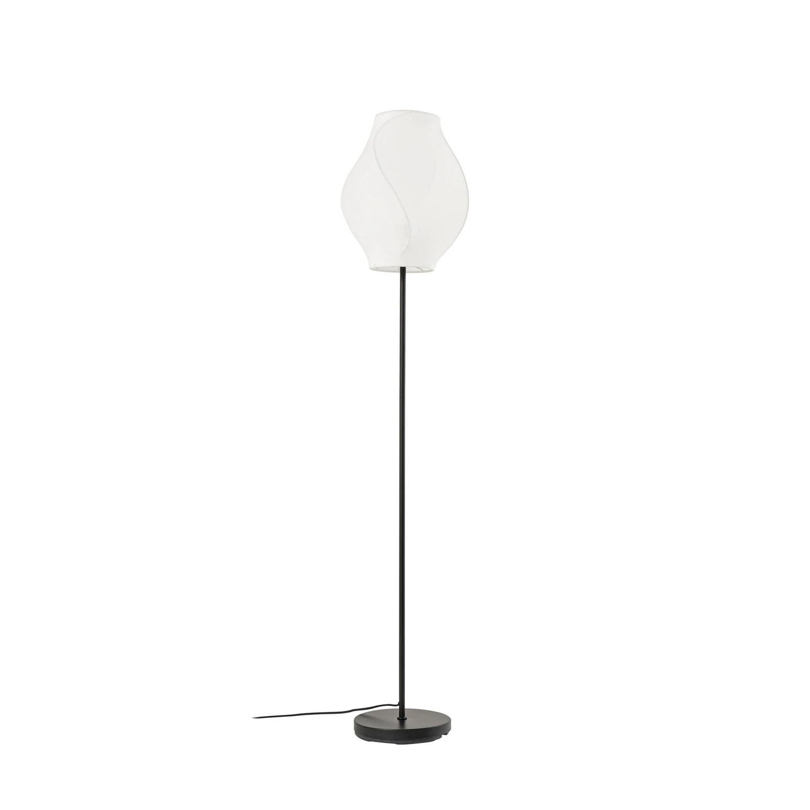 Lucande Tovina-lattiavalaisin, tekstiili, valkoinen, korkeus 165 cm