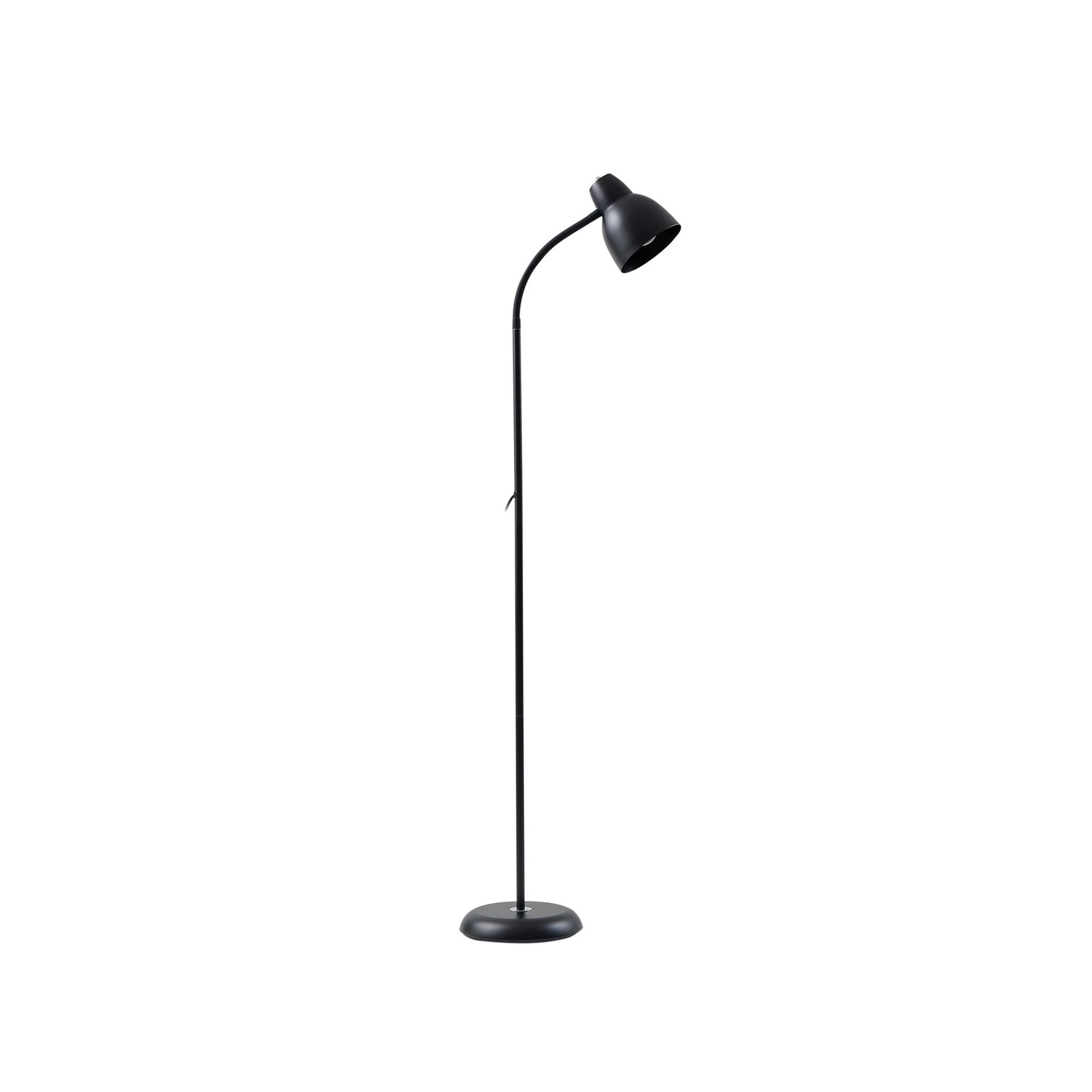 Lampa stojąca Lindby Tebbi, czarny, metal, wysokość 150 cm