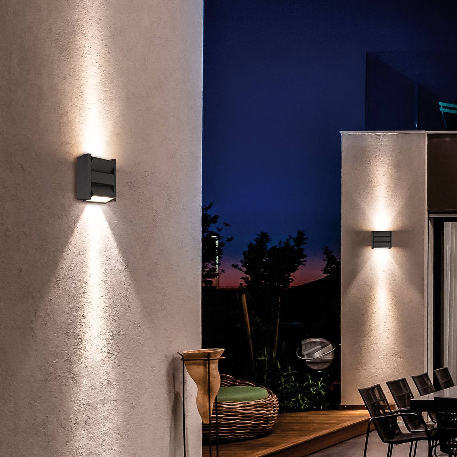 Viokef Delos udendørs LED-væglampe
