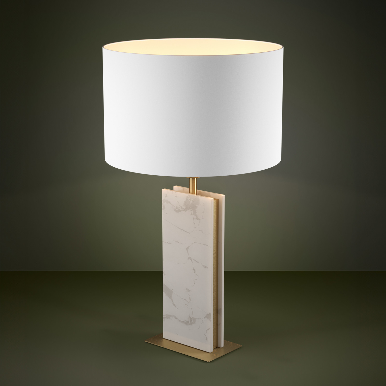 Lampa de masă EGLO Stars of Light Belesar textilă albă E27 - Camera de zi / sufragerie - Design - Țesătură / Textil