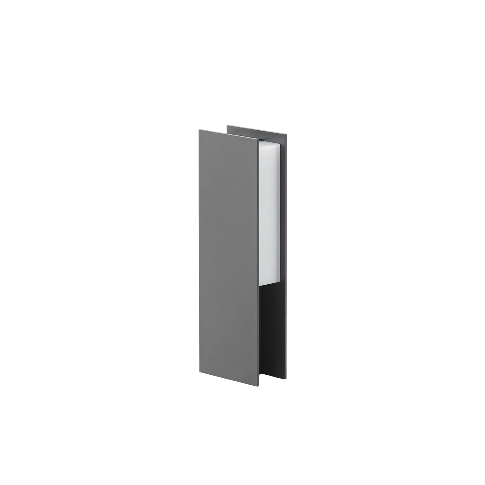 Candeeiro pilar LED Lucande Teerk, altura 30 cm, antracite, IP65