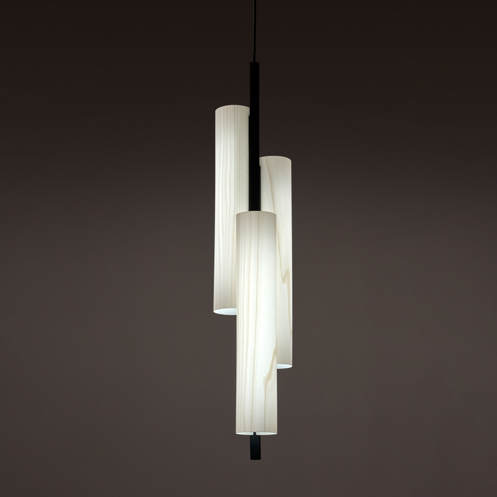 LZF Black Note Triplet LED pendant light, black