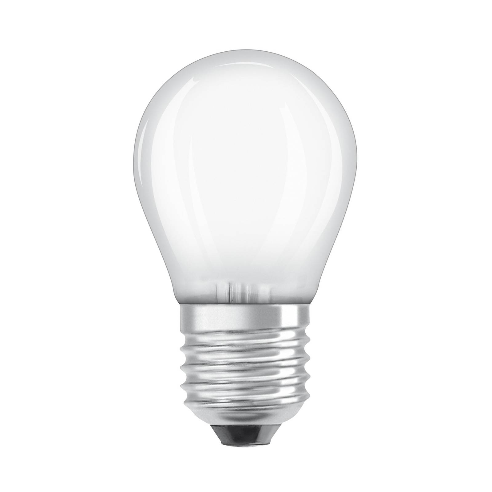 OSRAM LED-pære dråpe matt E27 3,8W 2700K 806lm