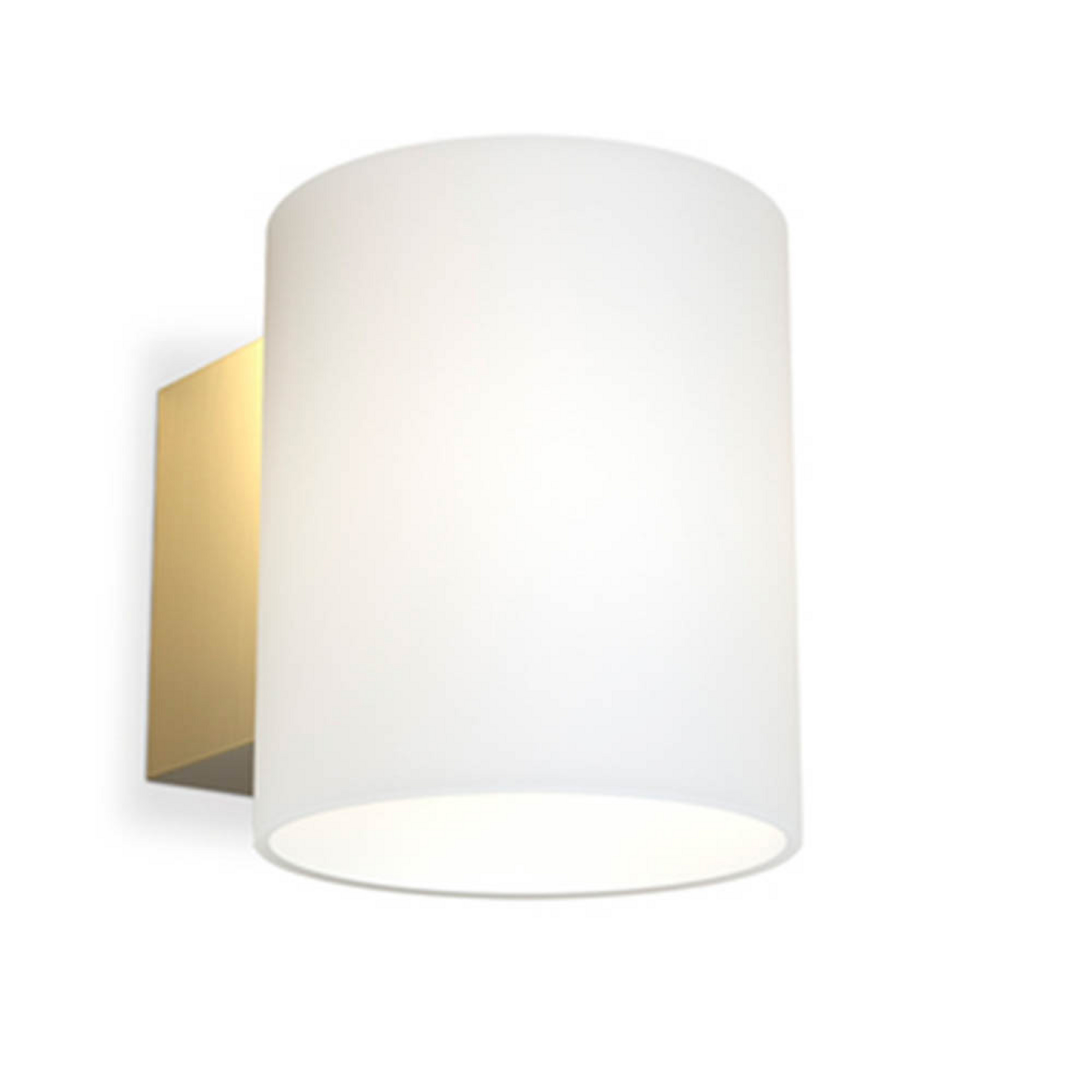 Evoke Wall Lamp IP44 Small Satin Brass/Opal - Herstal