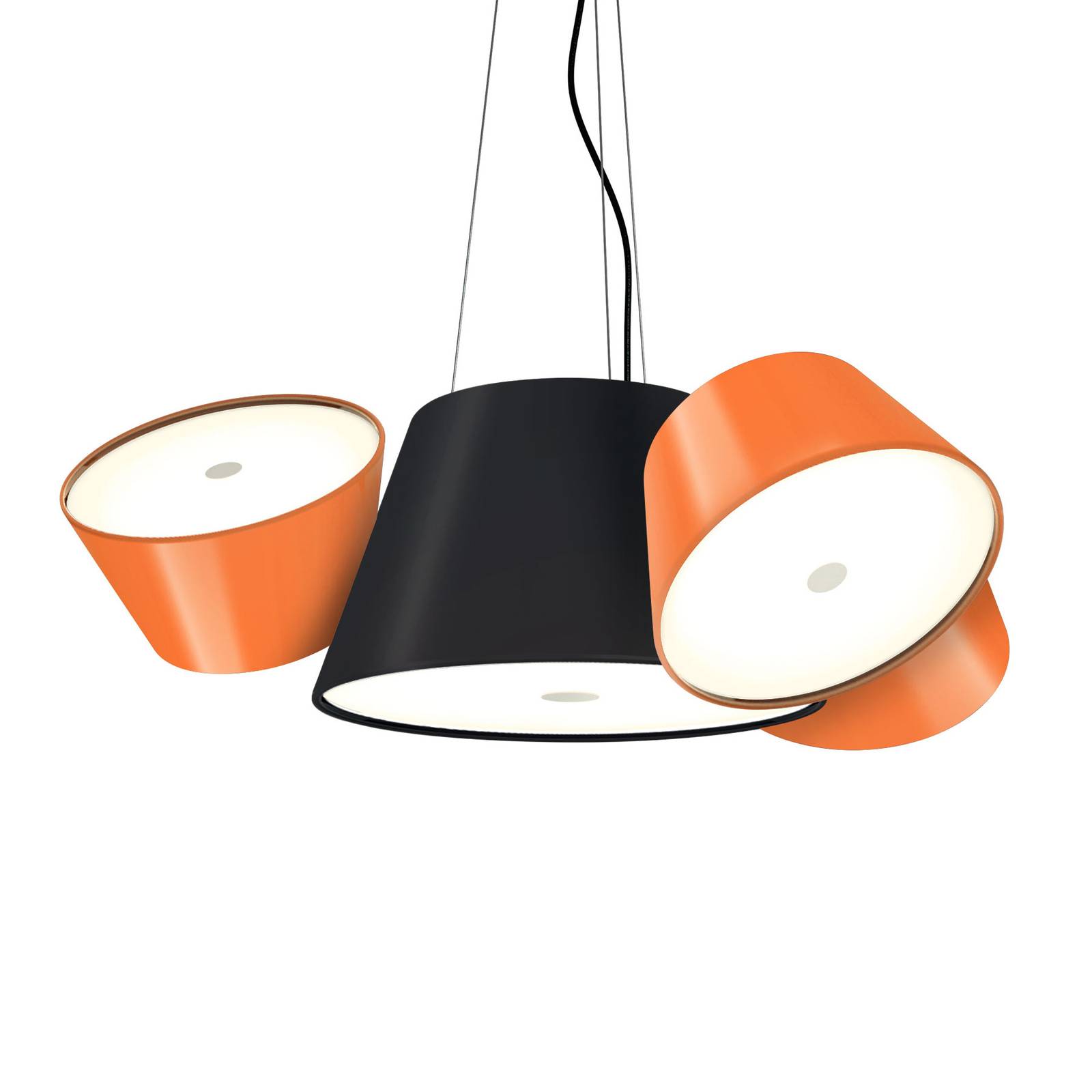 MARSET Tam Tam Mini hængelampe sort/orange