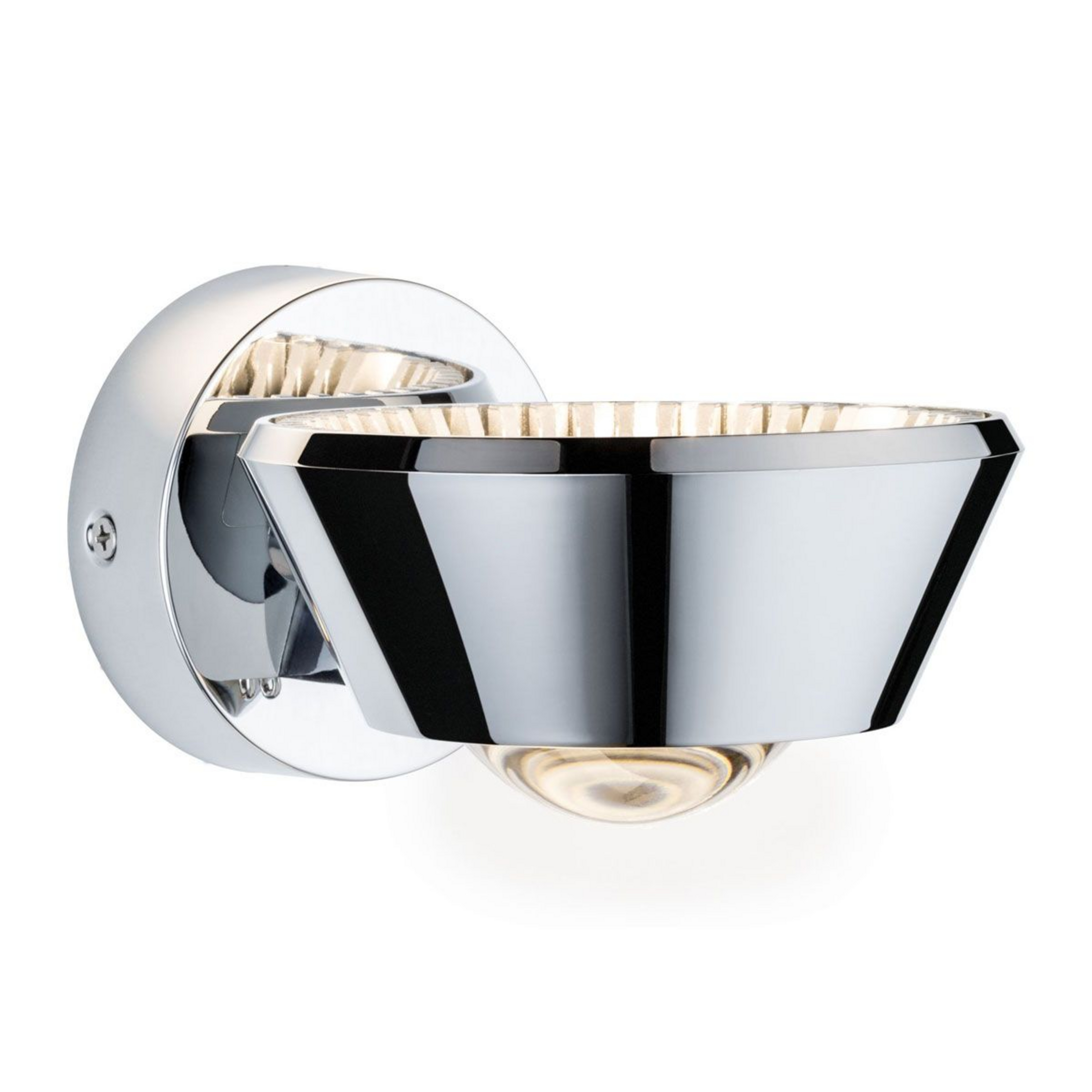 Sabik LED Wandleuchte IP44 Chrom - Paulmann