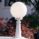 Arcturus pillar light, spherical lampshade
