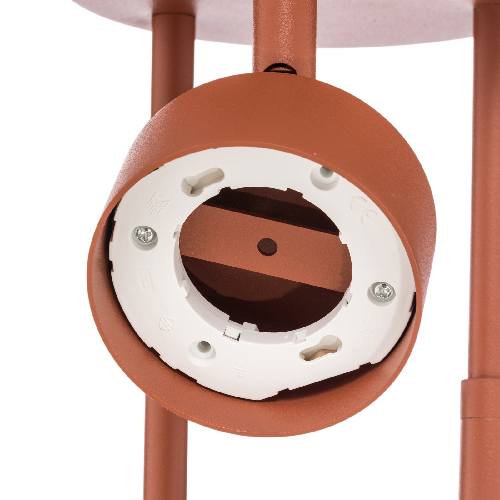 Spot de tavan Nemo, 3 becuri, roșu, mobil, GX53