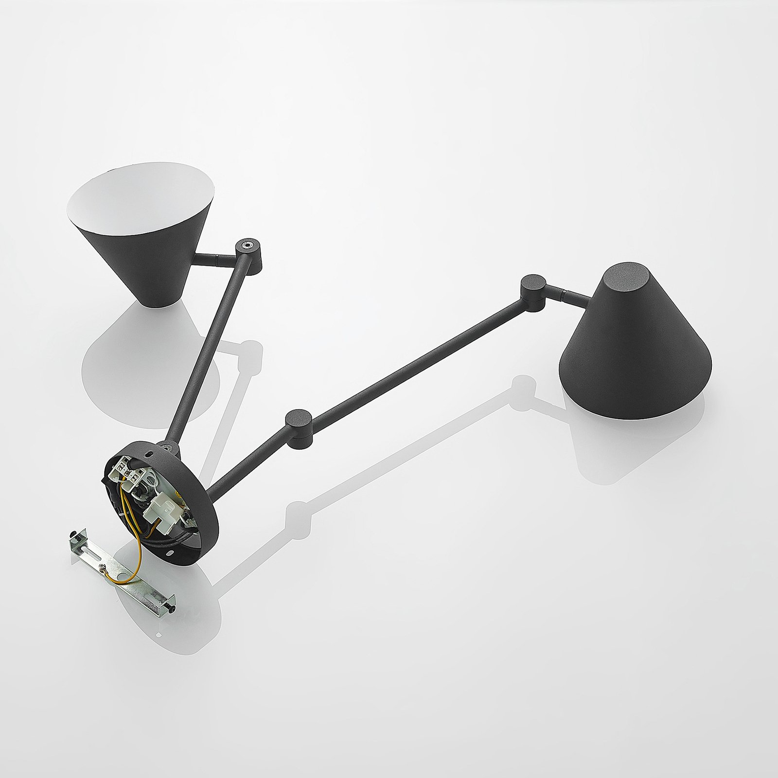 Phina 2 Deckenleuchte Black - Lucande