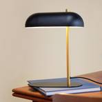 Dyberg Larsen Arch table lamp, black/brass-coloured, metal