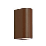 Alor Applique da esterno LED, marrone, a 2 luci, IP65, dimmerabile
