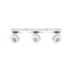 OSRAM LED plafondspot PLUTO, wit, 3 spots metaal 3.000 K