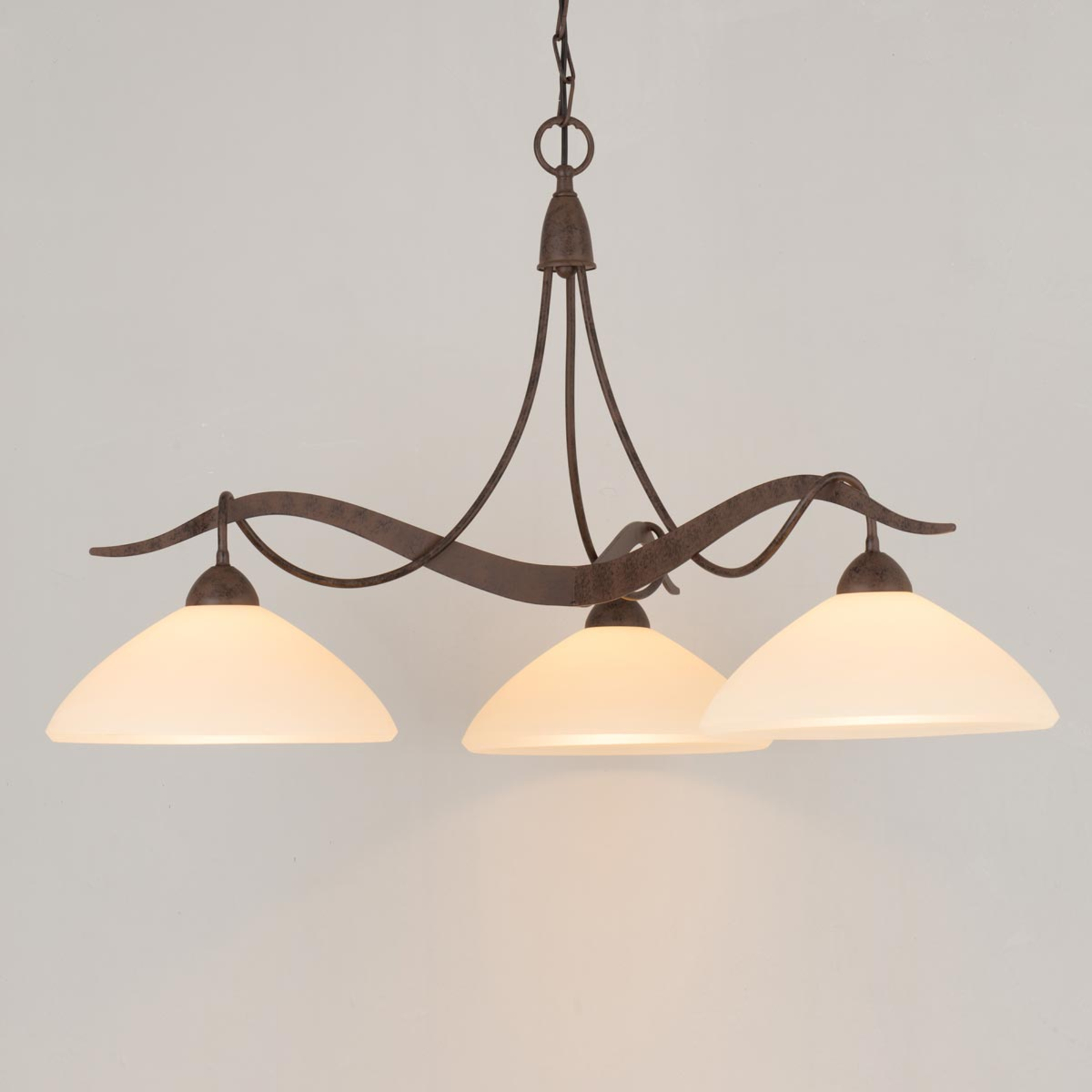 Samuele 3-bulb hanging light, country house