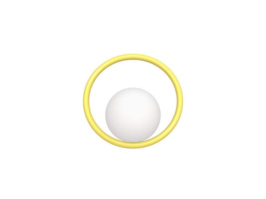Hula Hoop Vegglampe Sunshine Yellow - Swedish Ninja
