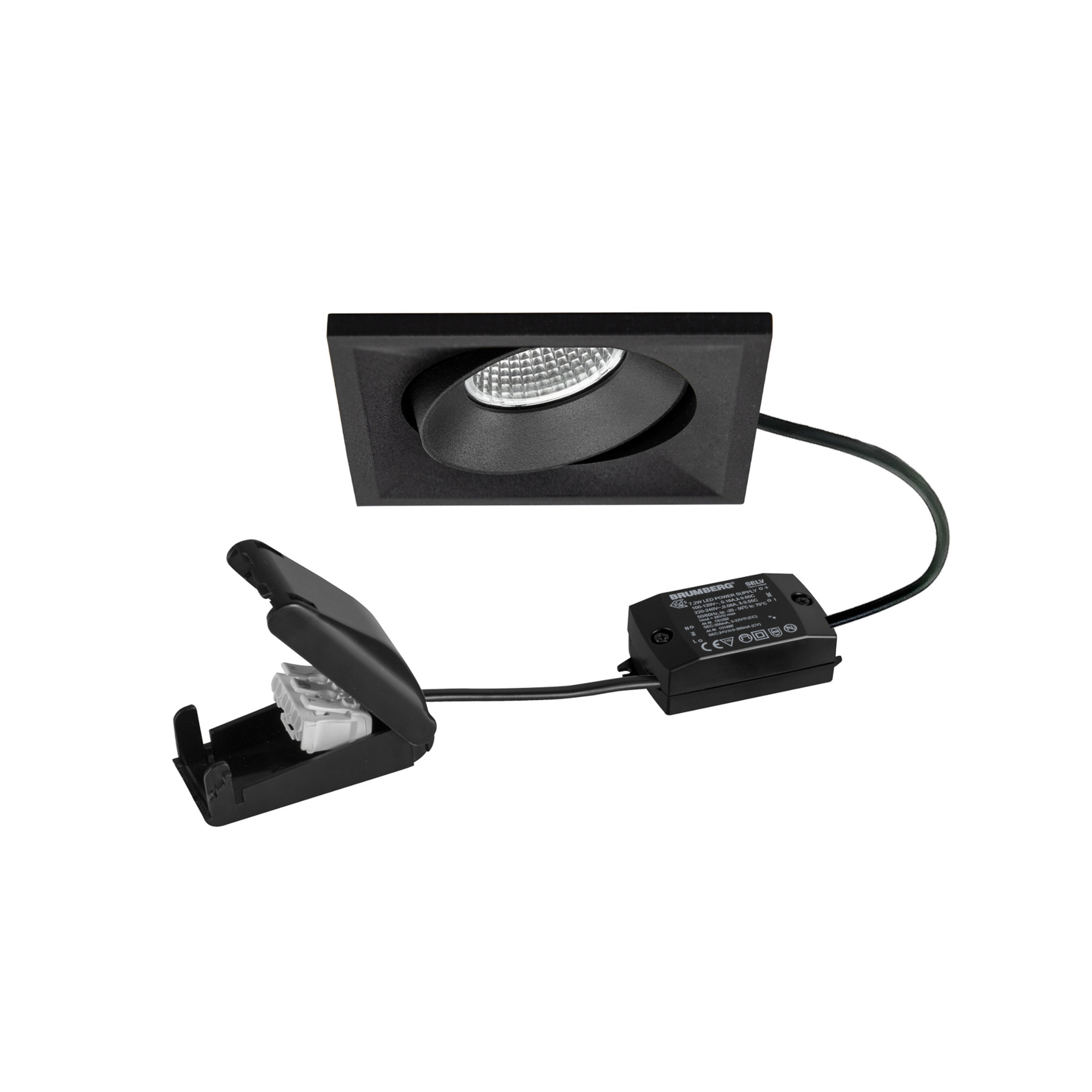 BRUMBERG LED spot BB38 on/off connection box textured black