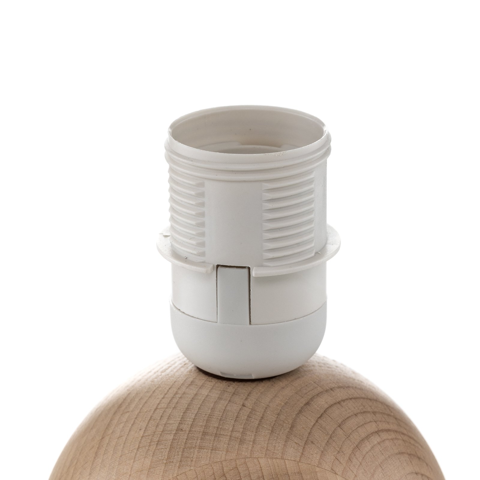 Gill Tischlampe Schirm beige/Holz natur - Envostar