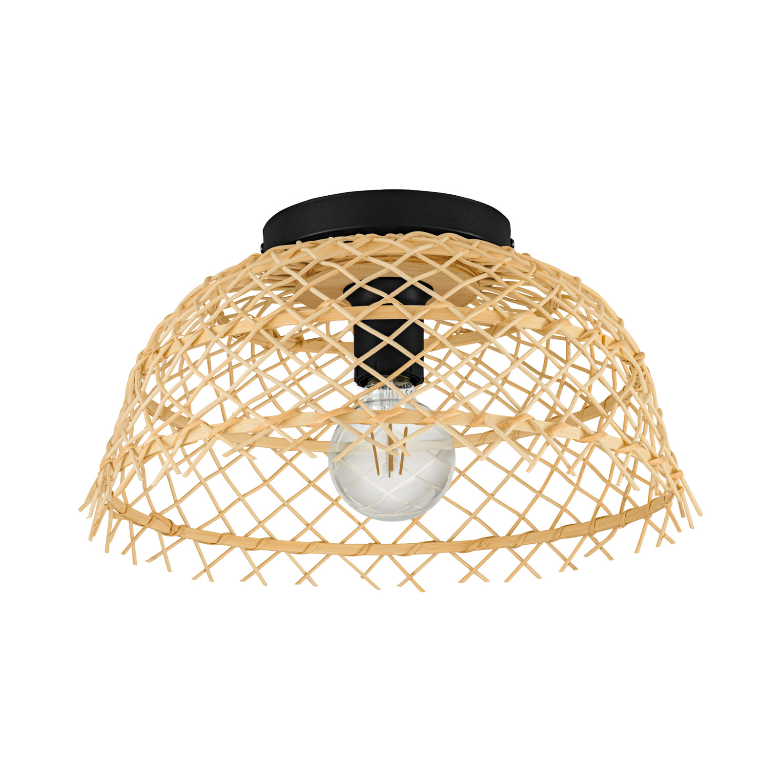Ausnby ceiling light wooden meshwork, natural