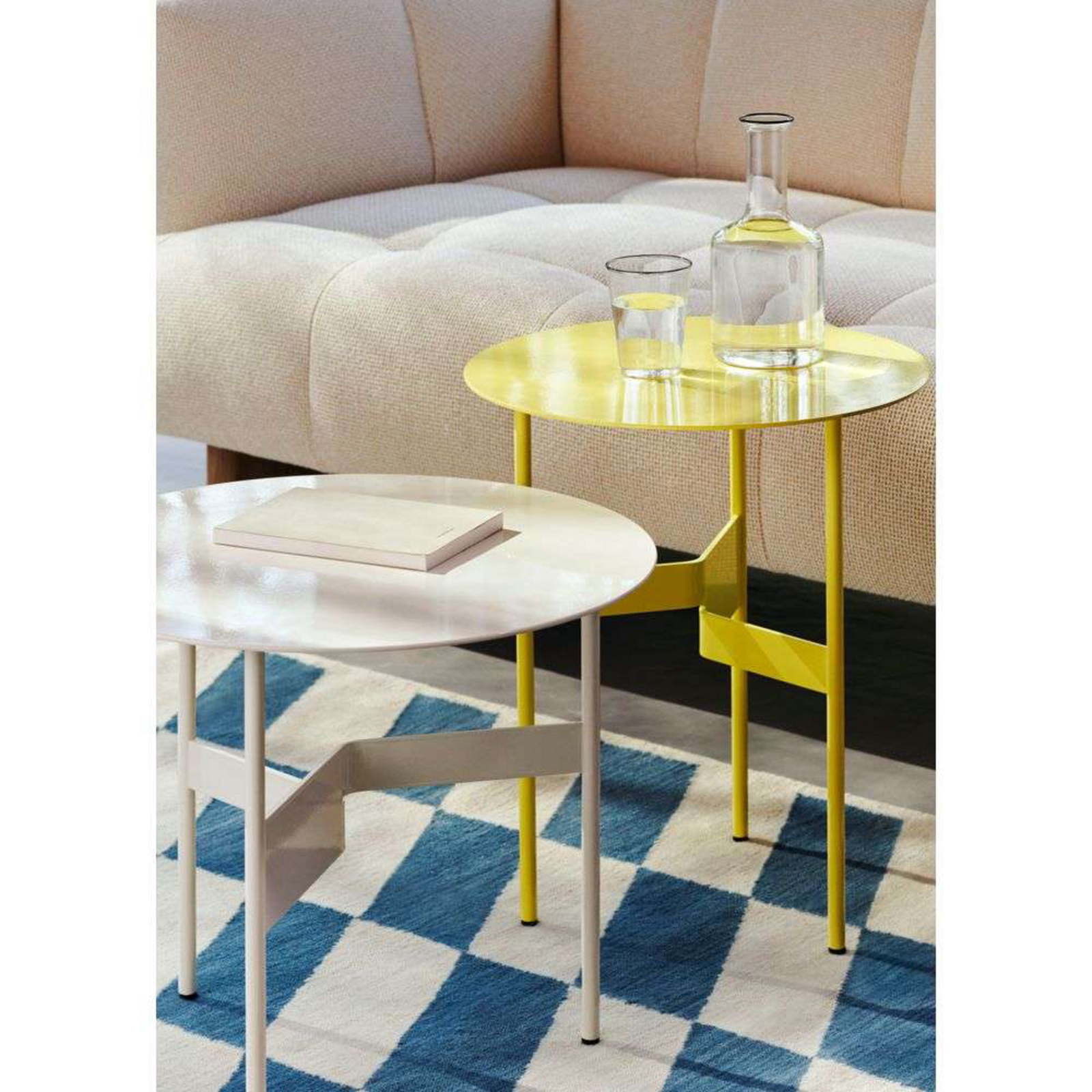 Shim Coffee Table Ø45xH51 Custard - Hay