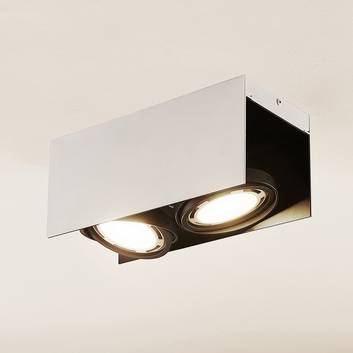 Arcchio Ocula -LED-kattokohdevalo GU10, 2-lamp.