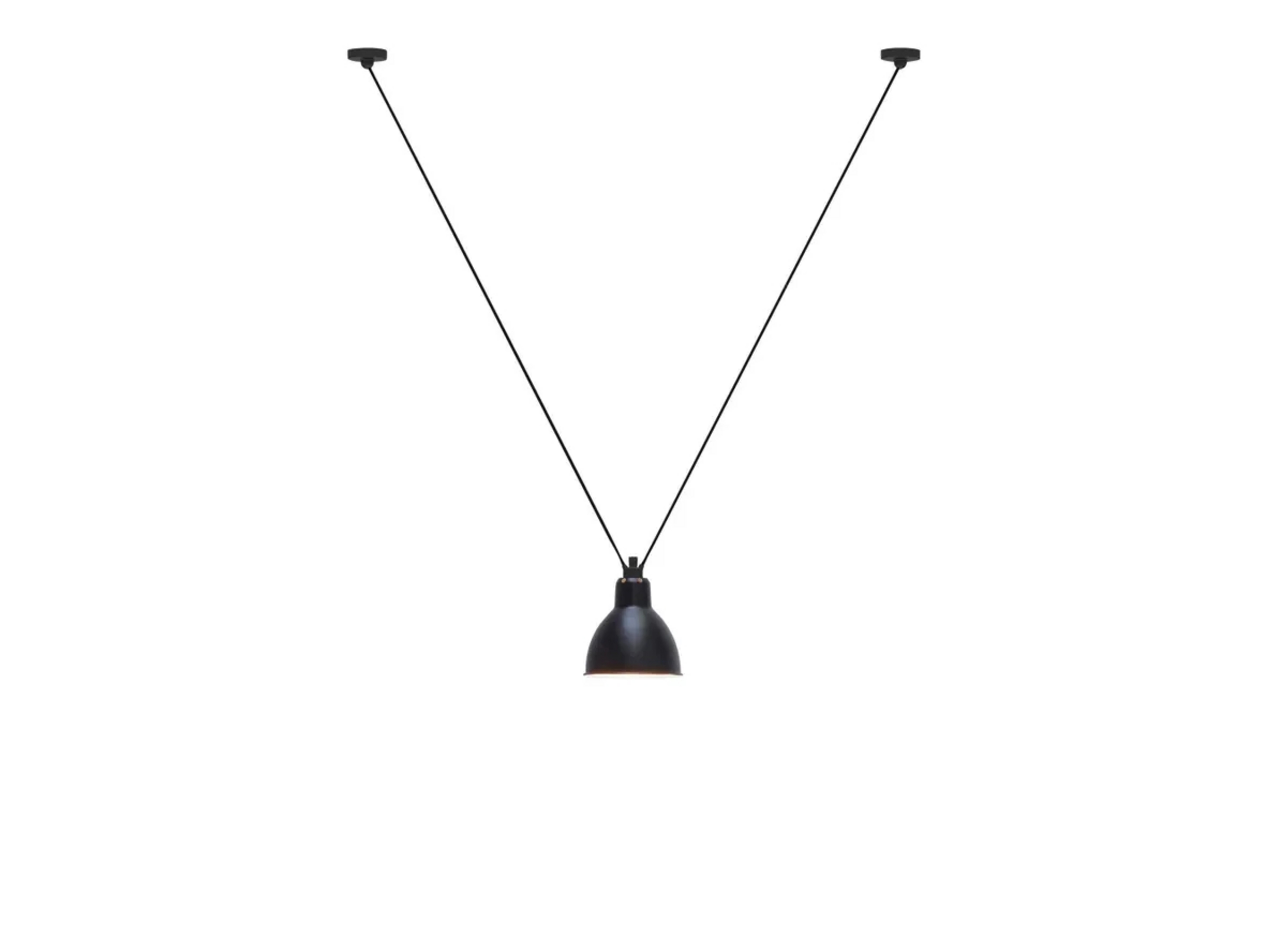 323 XL Suspension Round Black - Lampe Gras